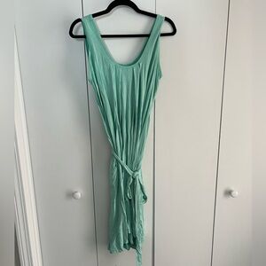 Latched Mama Seafoam Tie-Waist Sleeveless Romper